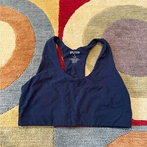 SPLITS59 S59 Navy Blue Sports Bra Racerback Un-Padded
Women’s Size Medium